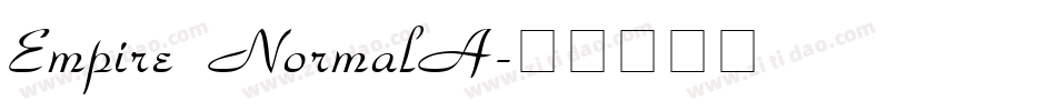 Empire NormalA字体转换